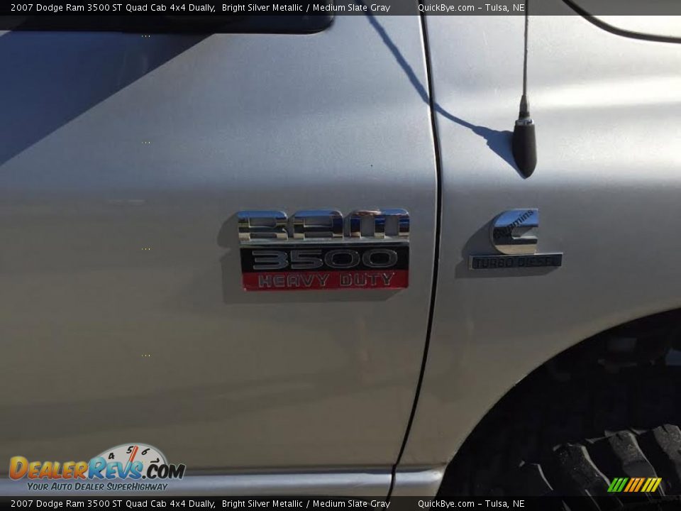 2007 Dodge Ram 3500 ST Quad Cab 4x4 Dually Bright Silver Metallic / Medium Slate Gray Photo #9