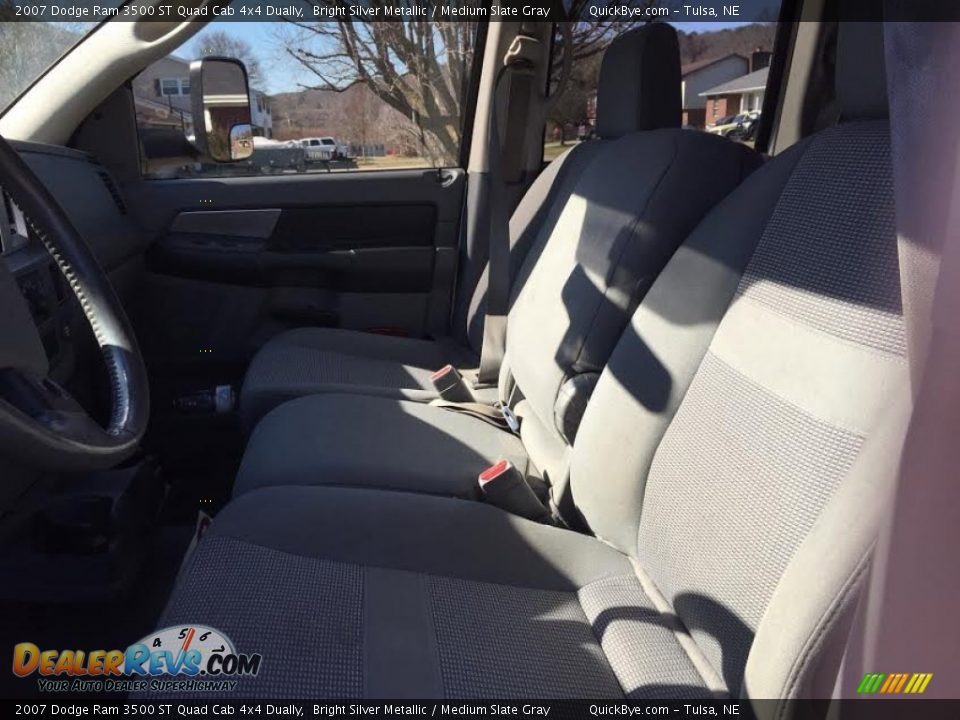 2007 Dodge Ram 3500 ST Quad Cab 4x4 Dually Bright Silver Metallic / Medium Slate Gray Photo #11