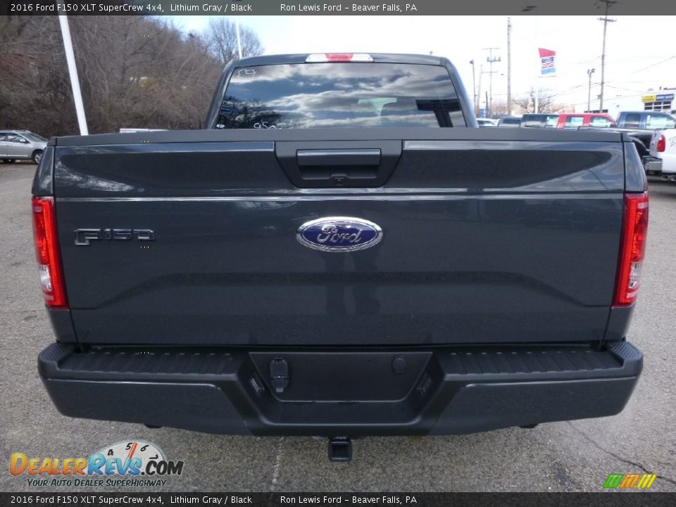 2016 Ford F150 XLT SuperCrew 4x4 Lithium Gray / Black Photo #3