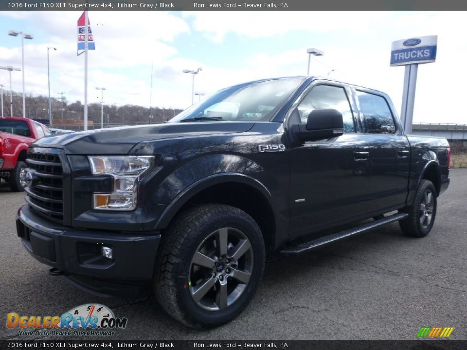 2016 Ford F150 XLT SuperCrew 4x4 Lithium Gray / Black Photo #7