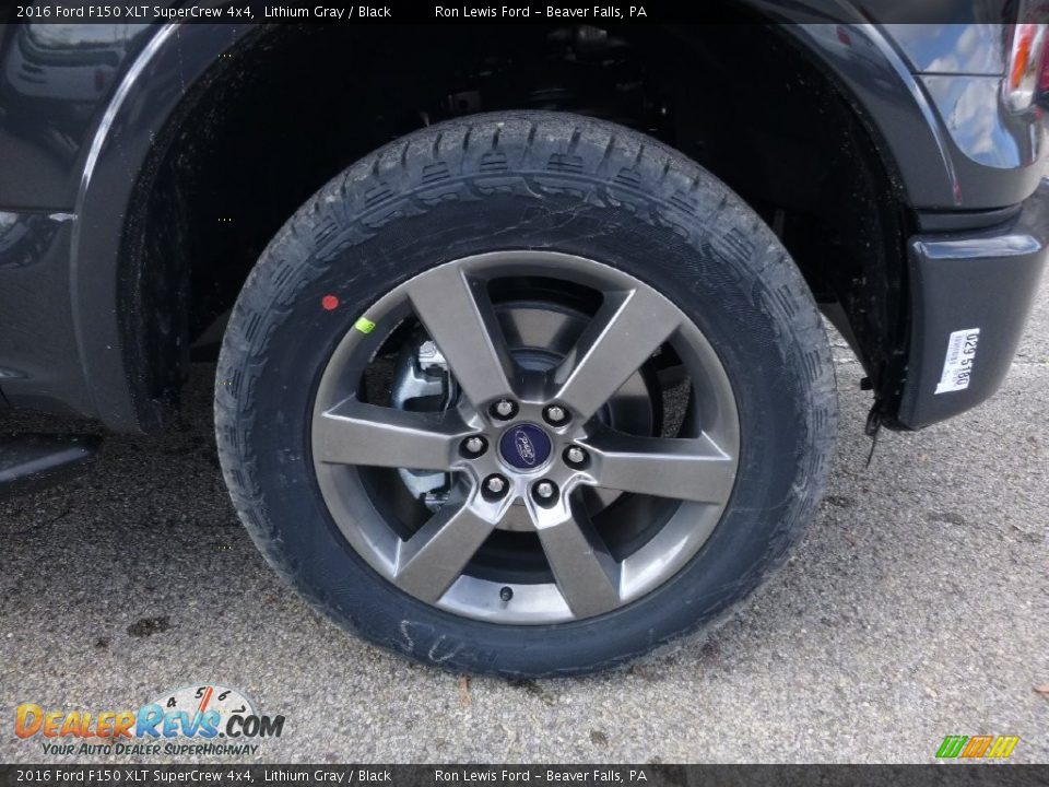 2016 Ford F150 XLT SuperCrew 4x4 Lithium Gray / Black Photo #10