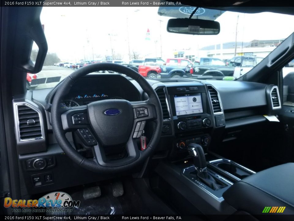 2016 Ford F150 XLT SuperCrew 4x4 Lithium Gray / Black Photo #13