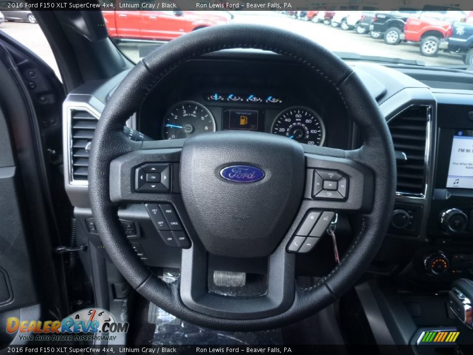 2016 Ford F150 XLT SuperCrew 4x4 Lithium Gray / Black Photo #17