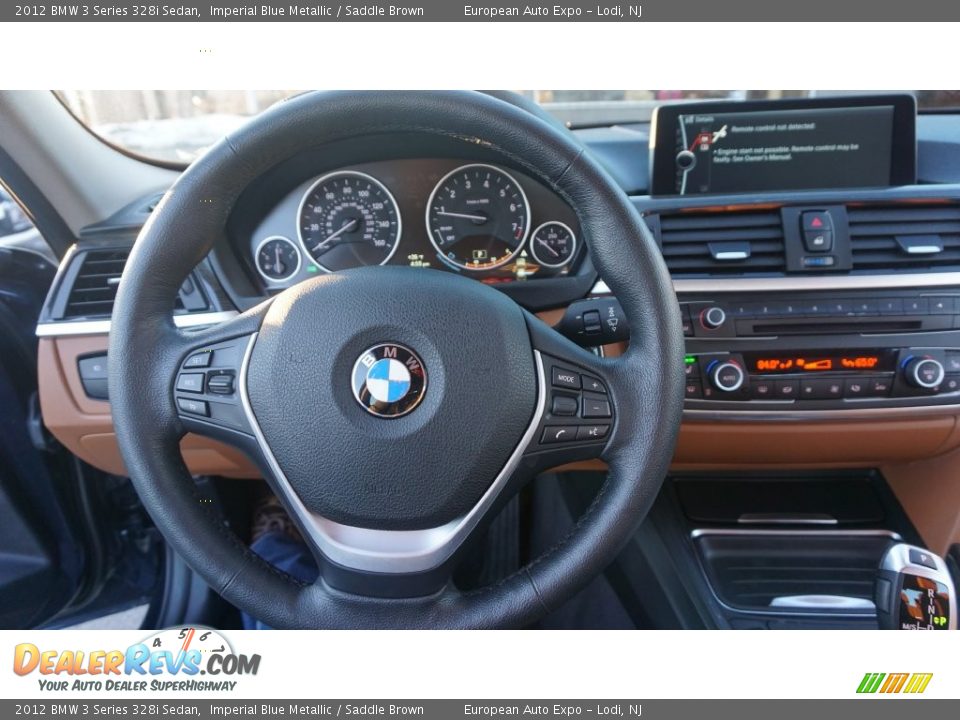 2012 BMW 3 Series 328i Sedan Imperial Blue Metallic / Saddle Brown Photo #17