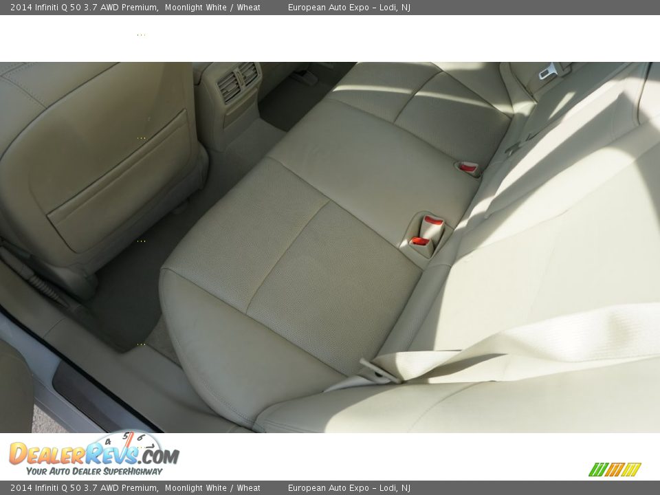 2014 Infiniti Q 50 3.7 AWD Premium Moonlight White / Wheat Photo #15