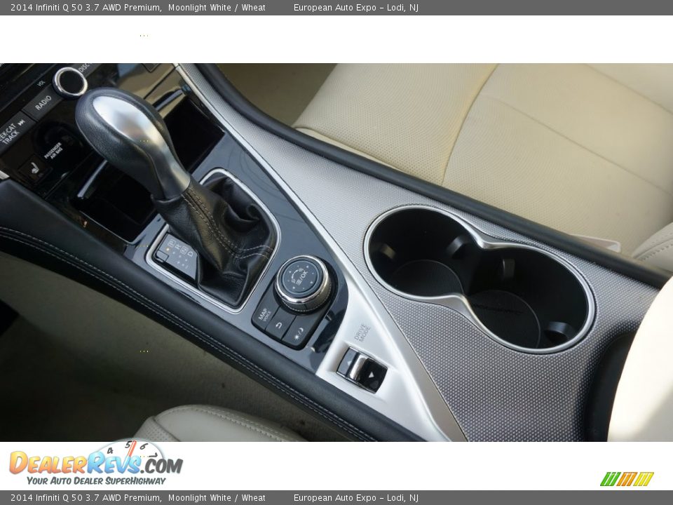 2014 Infiniti Q 50 3.7 AWD Premium Moonlight White / Wheat Photo #29