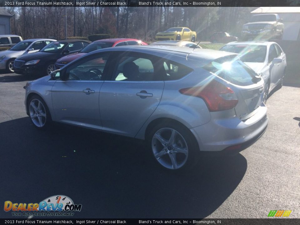 2013 Ford Focus Titanium Hatchback Ingot Silver / Charcoal Black Photo #4