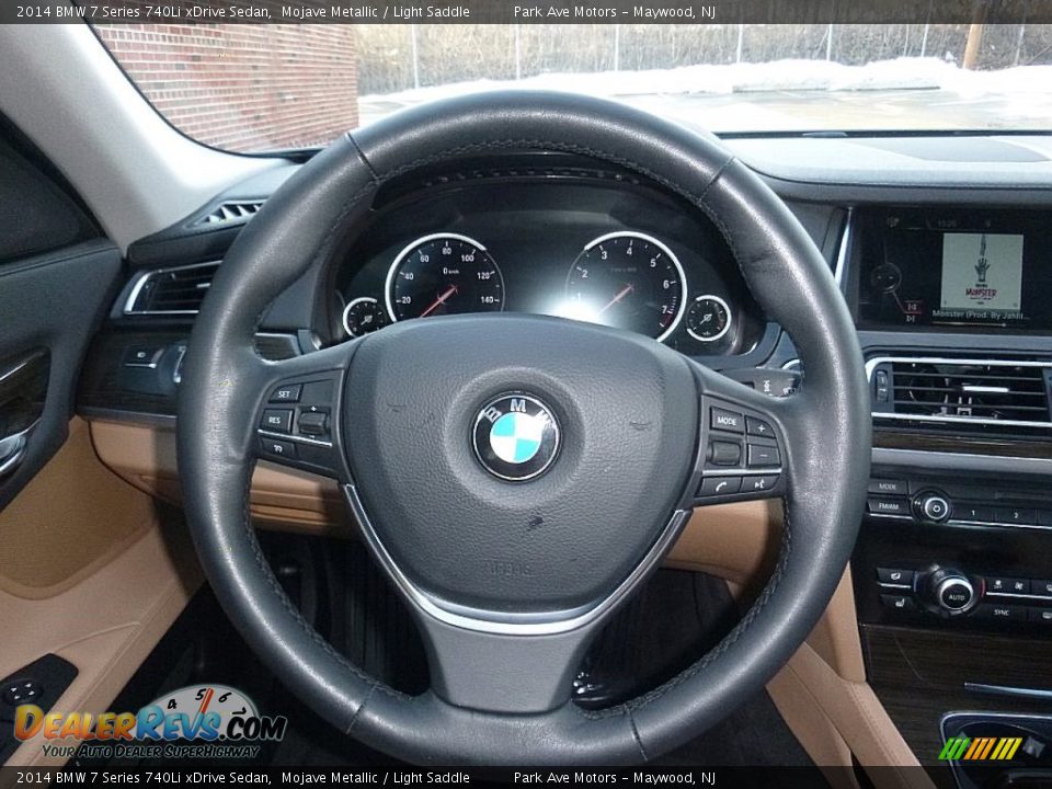 2014 BMW 7 Series 740Li xDrive Sedan Mojave Metallic / Light Saddle Photo #26