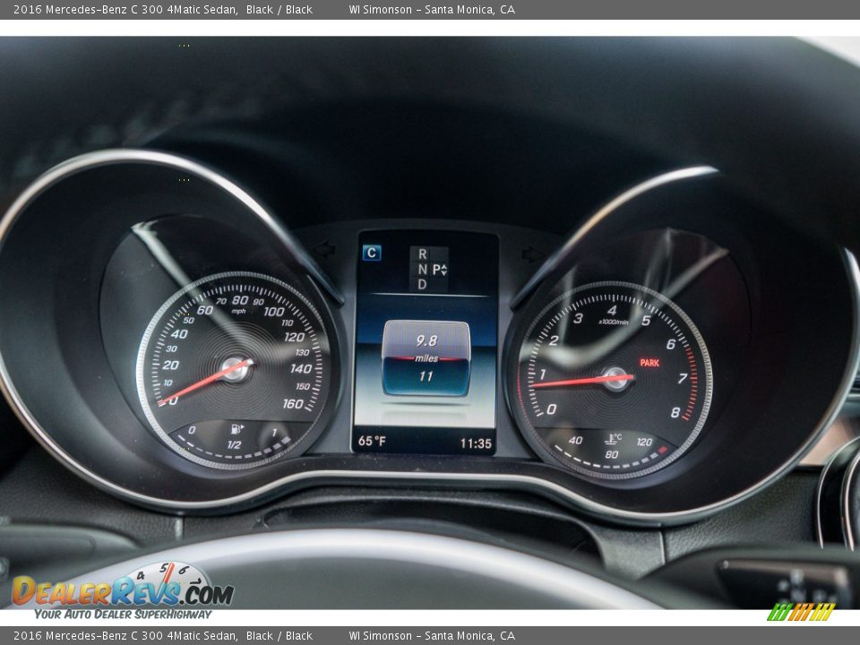 2016 Mercedes-Benz C 300 4Matic Sedan Black / Black Photo #6