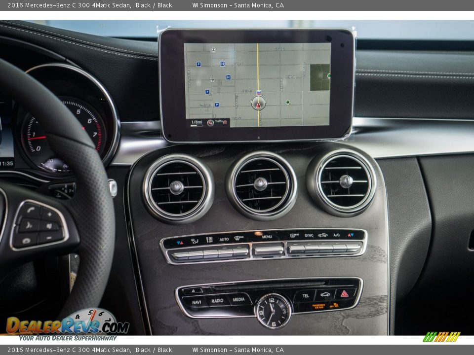 2016 Mercedes-Benz C 300 4Matic Sedan Black / Black Photo #8