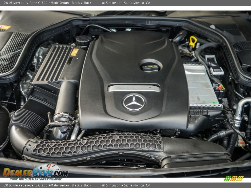 2016 Mercedes-Benz C 300 4Matic Sedan Black / Black Photo #9
