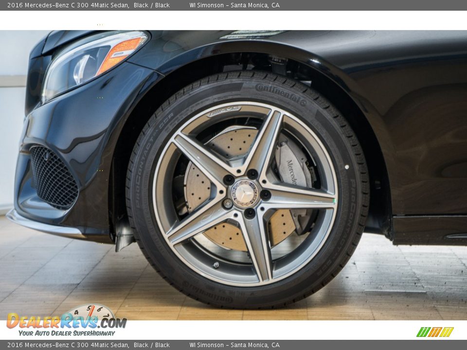 2016 Mercedes-Benz C 300 4Matic Sedan Black / Black Photo #10