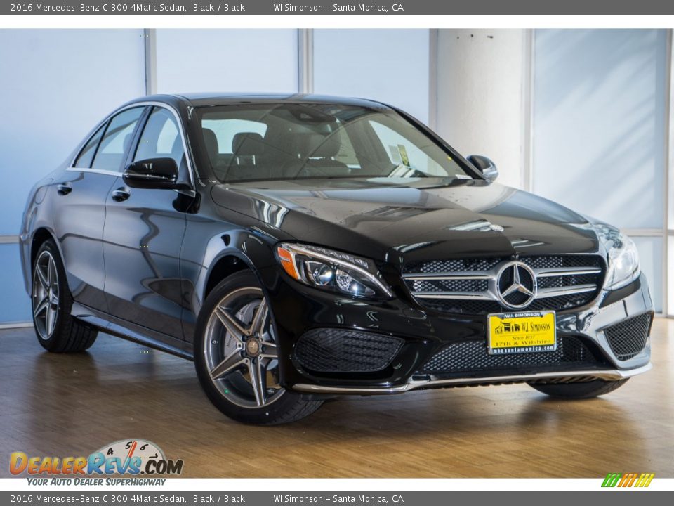 2016 Mercedes-Benz C 300 4Matic Sedan Black / Black Photo #12