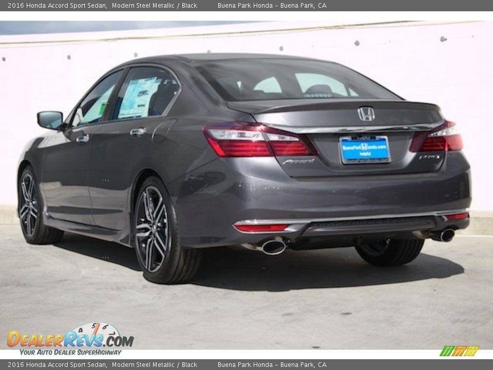 2016 Honda Accord Sport Sedan Modern Steel Metallic / Black Photo #2