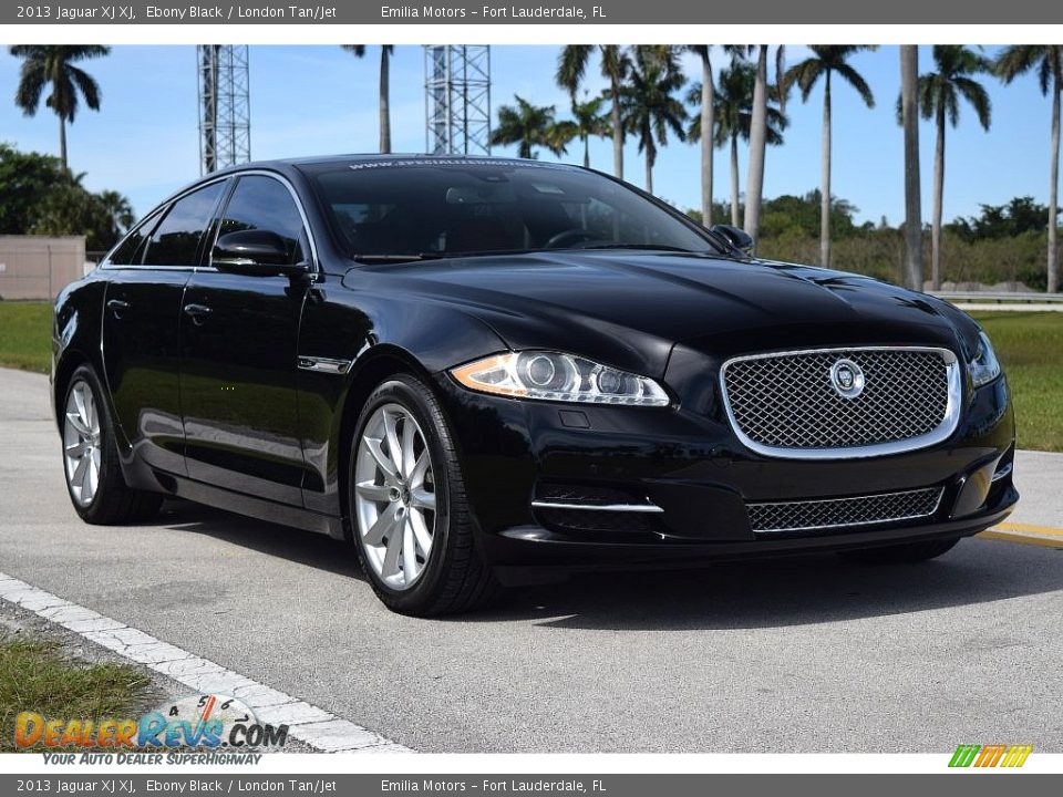 2013 Jaguar XJ XJ Ebony Black / London Tan/Jet Photo #1