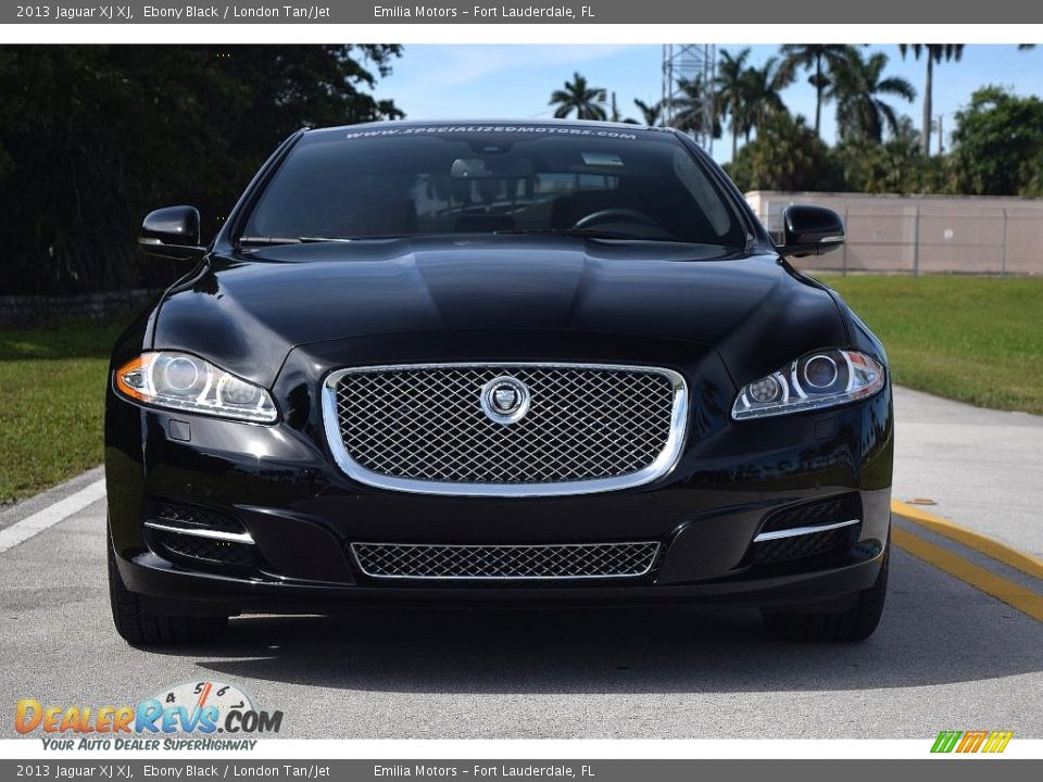 2013 Jaguar XJ XJ Ebony Black / London Tan/Jet Photo #2