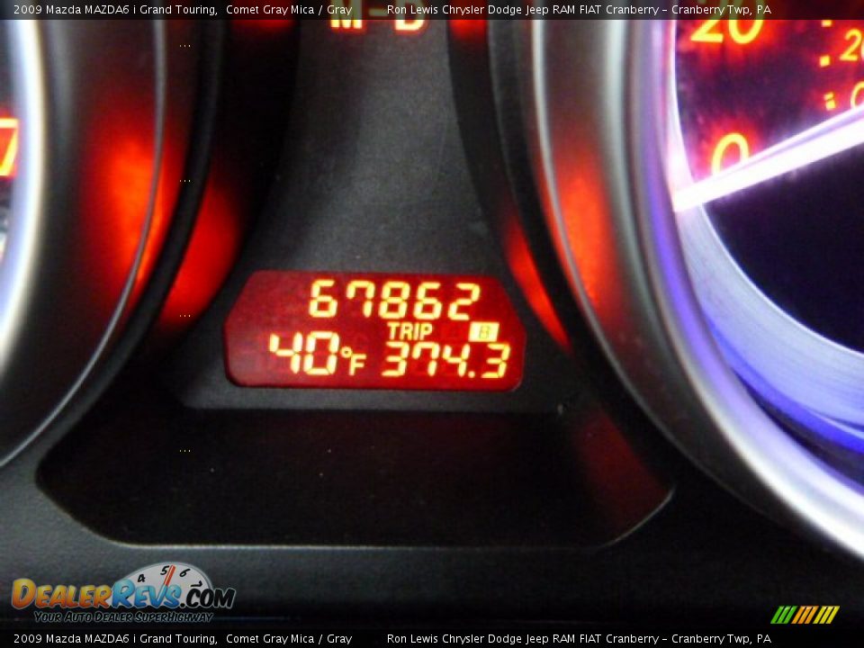 2009 Mazda MAZDA6 i Grand Touring Comet Gray Mica / Gray Photo #20