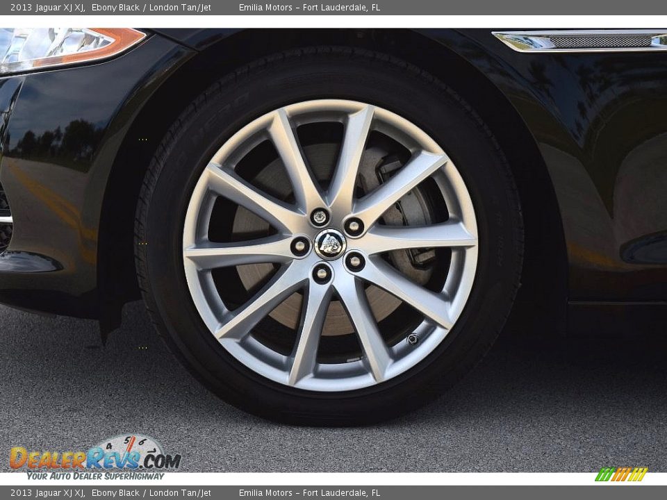 2013 Jaguar XJ XJ Ebony Black / London Tan/Jet Photo #15