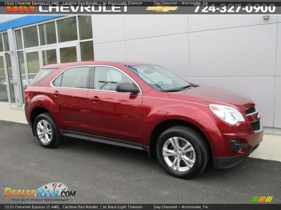 2010 Chevrolet Equinox LS AWD Cardinal Red Metallic / Jet Black/Light Titanium Photo #1