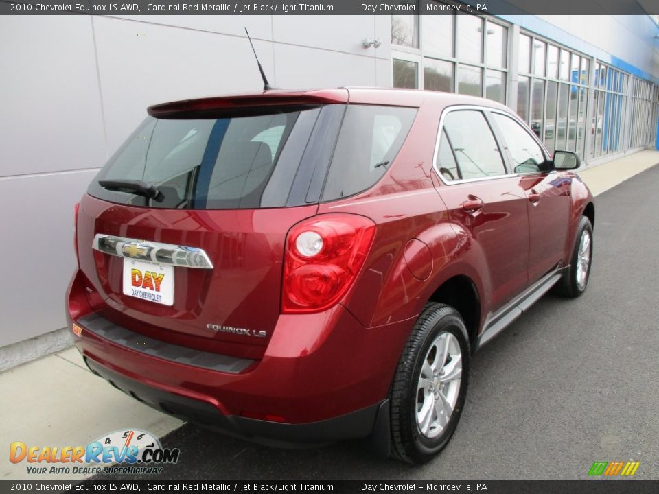 2010 Chevrolet Equinox LS AWD Cardinal Red Metallic / Jet Black/Light Titanium Photo #4