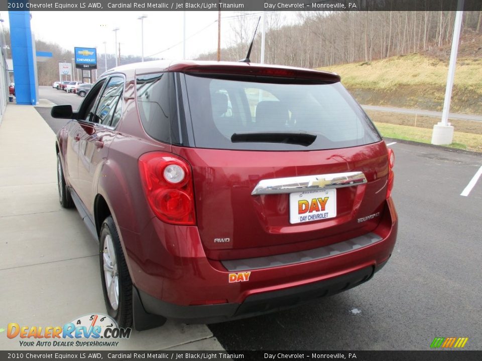 2010 Chevrolet Equinox LS AWD Cardinal Red Metallic / Jet Black/Light Titanium Photo #7