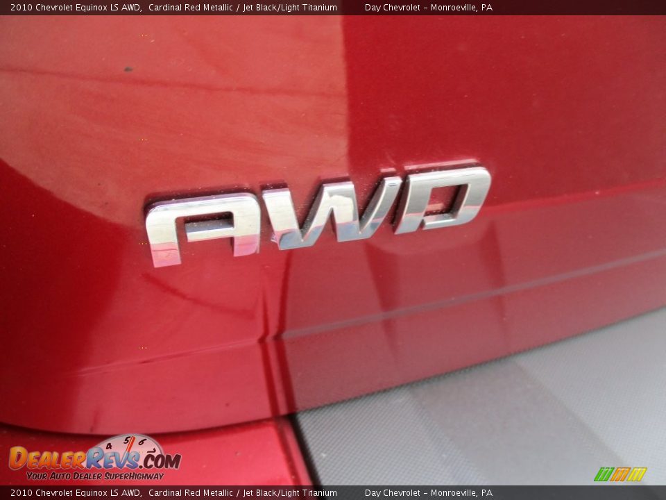 2010 Chevrolet Equinox LS AWD Cardinal Red Metallic / Jet Black/Light Titanium Photo #8