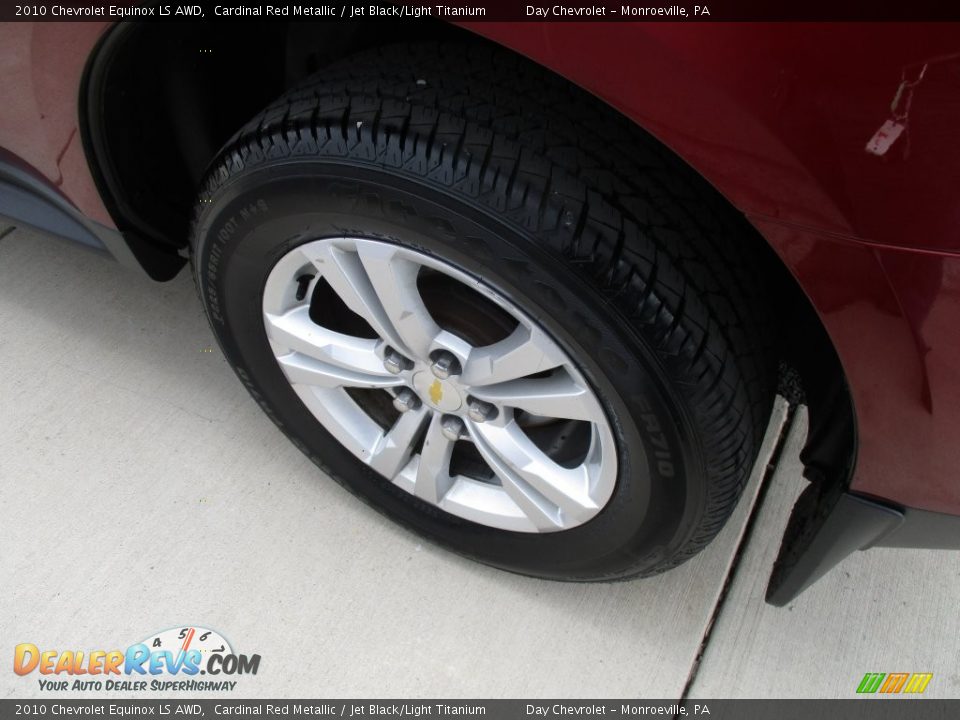 2010 Chevrolet Equinox LS AWD Cardinal Red Metallic / Jet Black/Light Titanium Photo #11