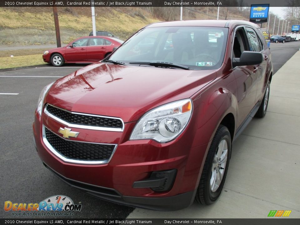2010 Chevrolet Equinox LS AWD Cardinal Red Metallic / Jet Black/Light Titanium Photo #12