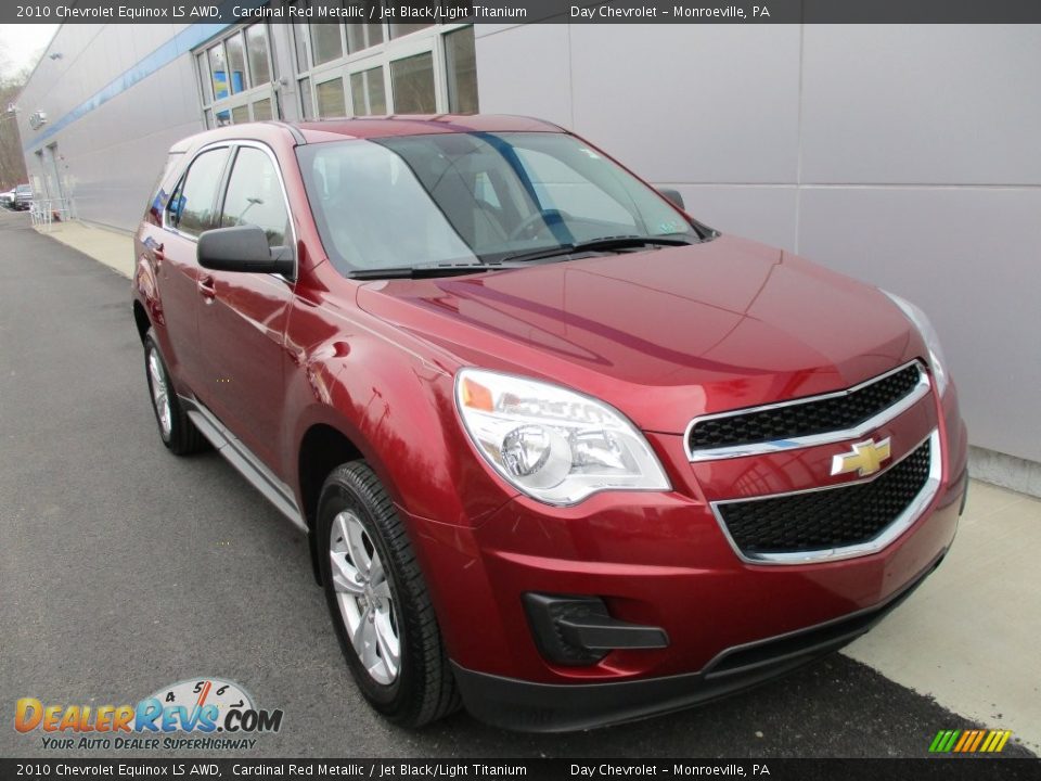 2010 Chevrolet Equinox LS AWD Cardinal Red Metallic / Jet Black/Light Titanium Photo #15