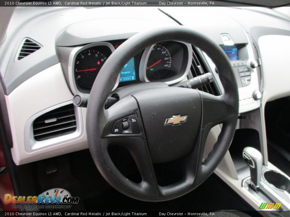 2010 Chevrolet Equinox LS AWD Cardinal Red Metallic / Jet Black/Light Titanium Photo #25