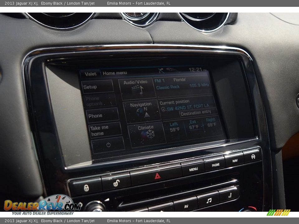 2013 Jaguar XJ XJ Ebony Black / London Tan/Jet Photo #41