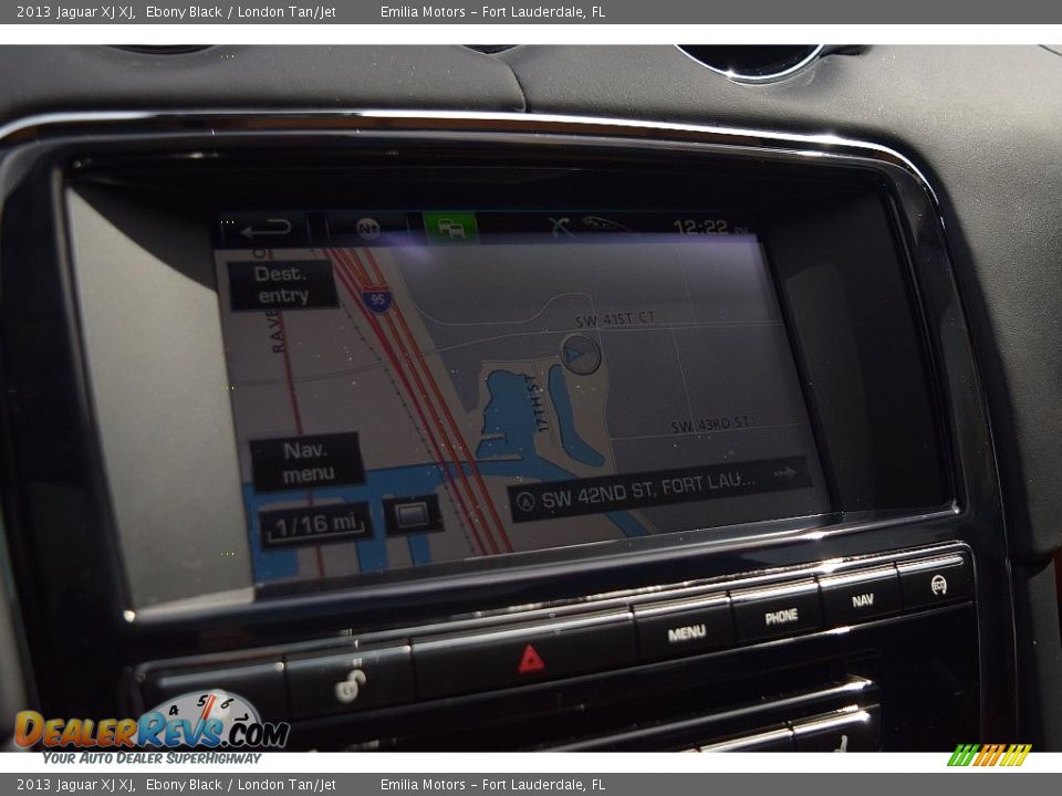 2013 Jaguar XJ XJ Ebony Black / London Tan/Jet Photo #42