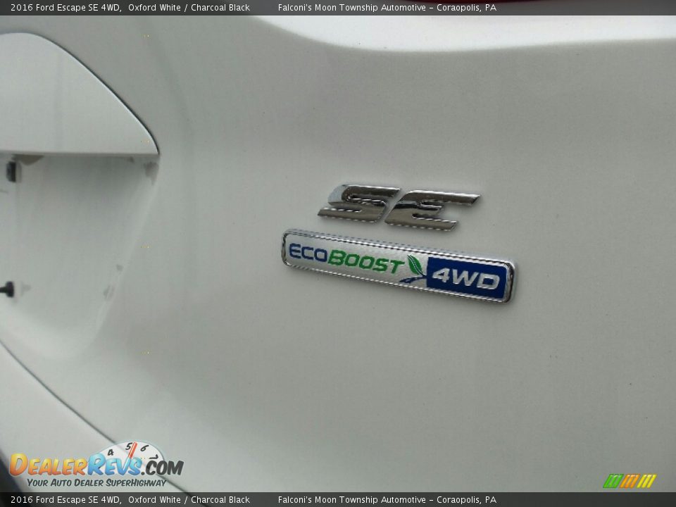 2016 Ford Escape SE 4WD Oxford White / Charcoal Black Photo #8