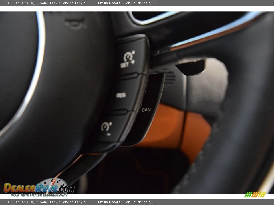 2013 Jaguar XJ XJ Ebony Black / London Tan/Jet Photo #48
