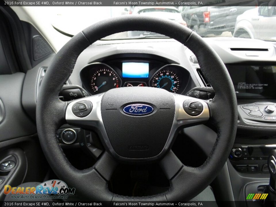 2016 Ford Escape SE 4WD Oxford White / Charcoal Black Photo #17