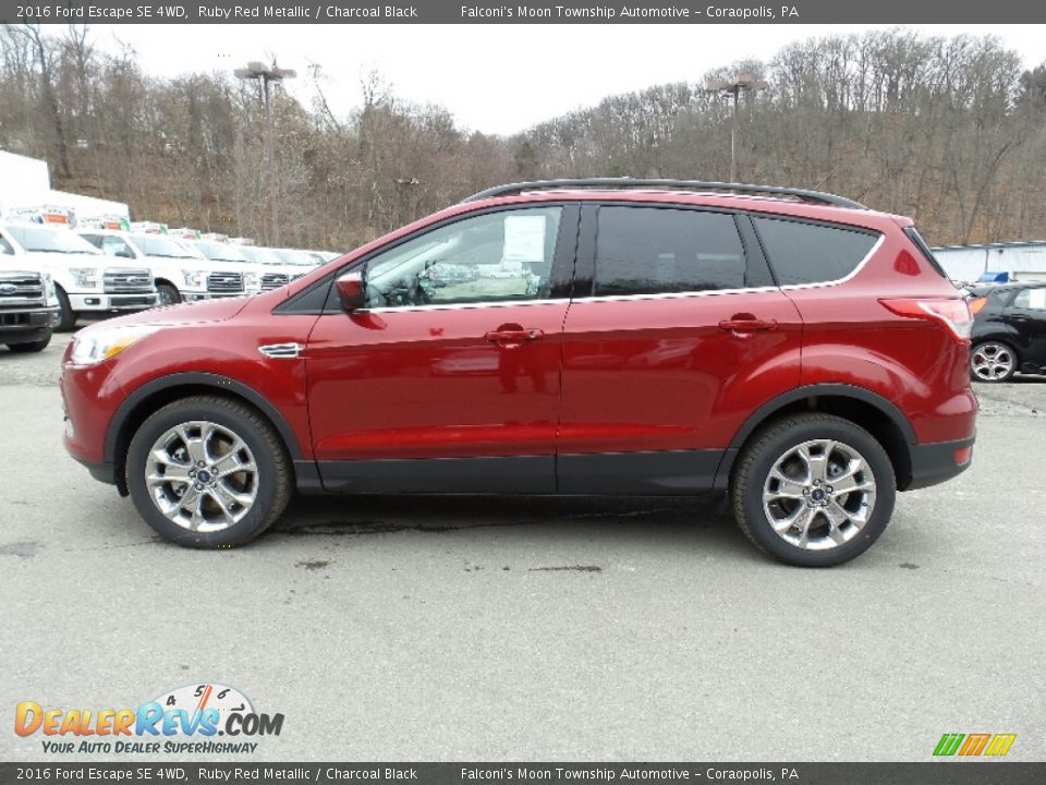 2016 Ford Escape SE 4WD Ruby Red Metallic / Charcoal Black Photo #1