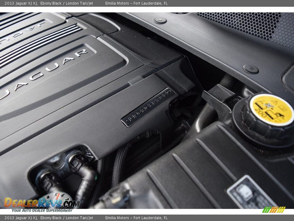 2013 Jaguar XJ XJ Ebony Black / London Tan/Jet Photo #56