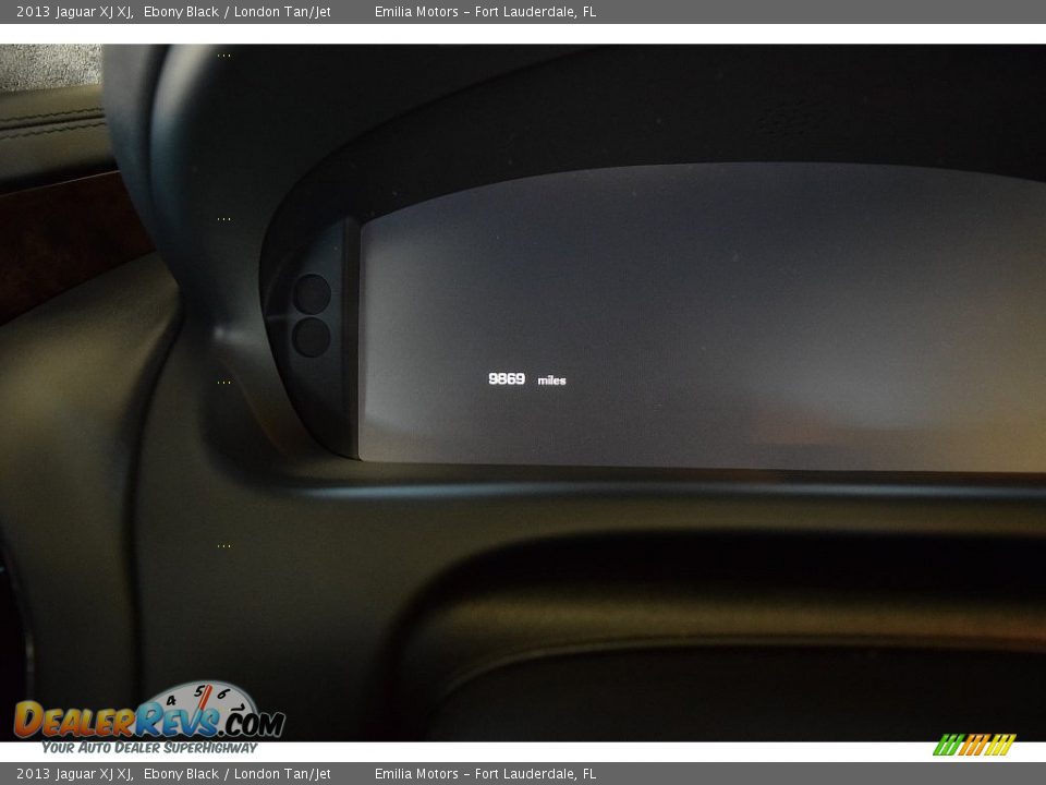 2013 Jaguar XJ XJ Ebony Black / London Tan/Jet Photo #61