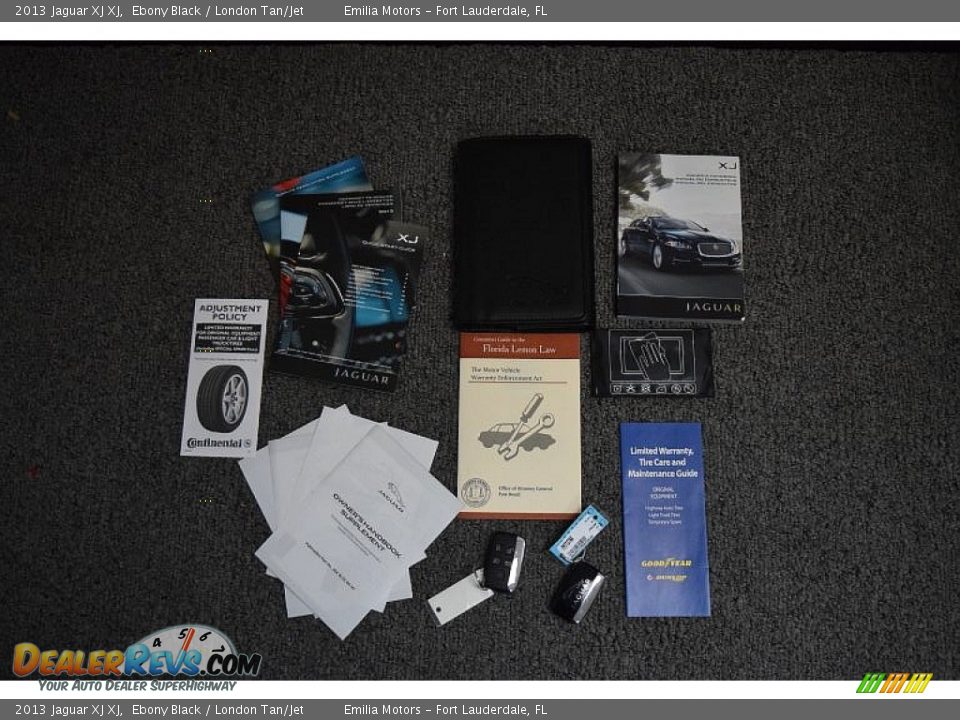 2013 Jaguar XJ XJ Ebony Black / London Tan/Jet Photo #66