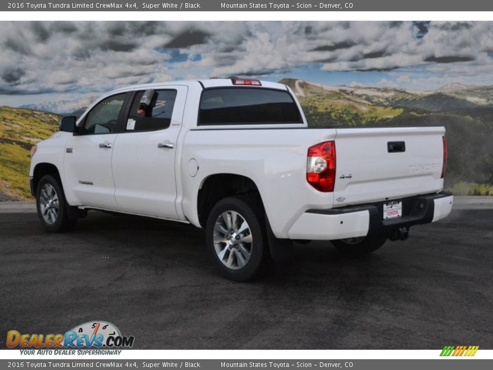 2016 Toyota Tundra Limited CrewMax 4x4 Super White / Black Photo #3