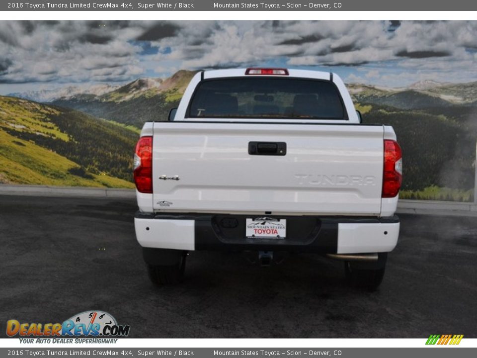 2016 Toyota Tundra Limited CrewMax 4x4 Super White / Black Photo #4
