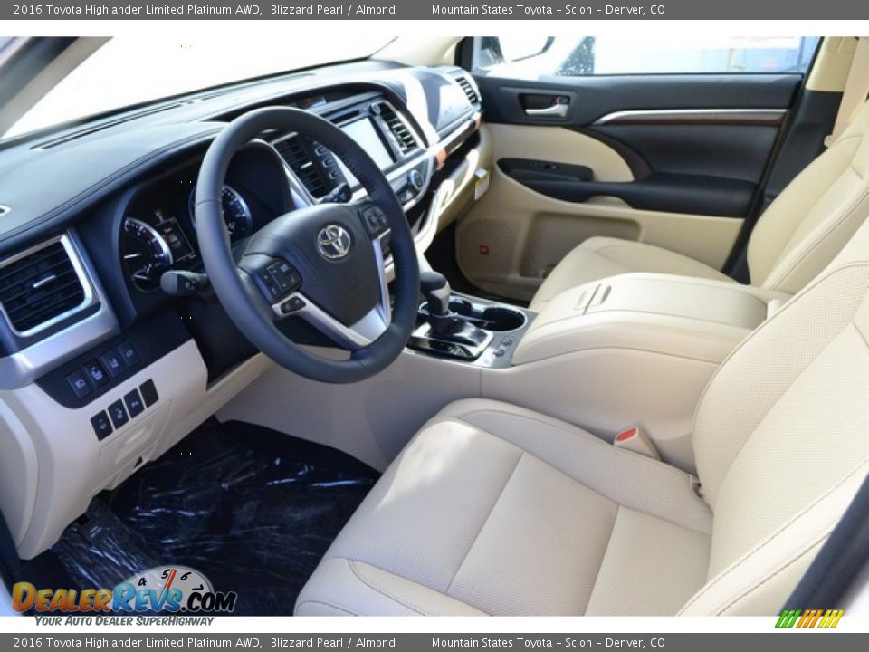 2016 Toyota Highlander Limited Platinum AWD Blizzard Pearl / Almond Photo #5