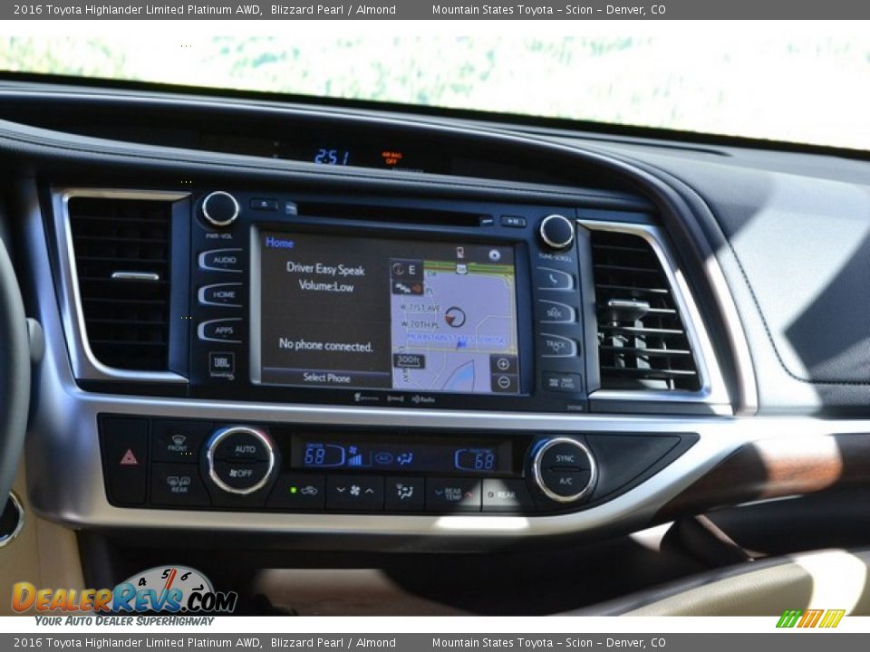 2016 Toyota Highlander Limited Platinum AWD Blizzard Pearl / Almond Photo #6