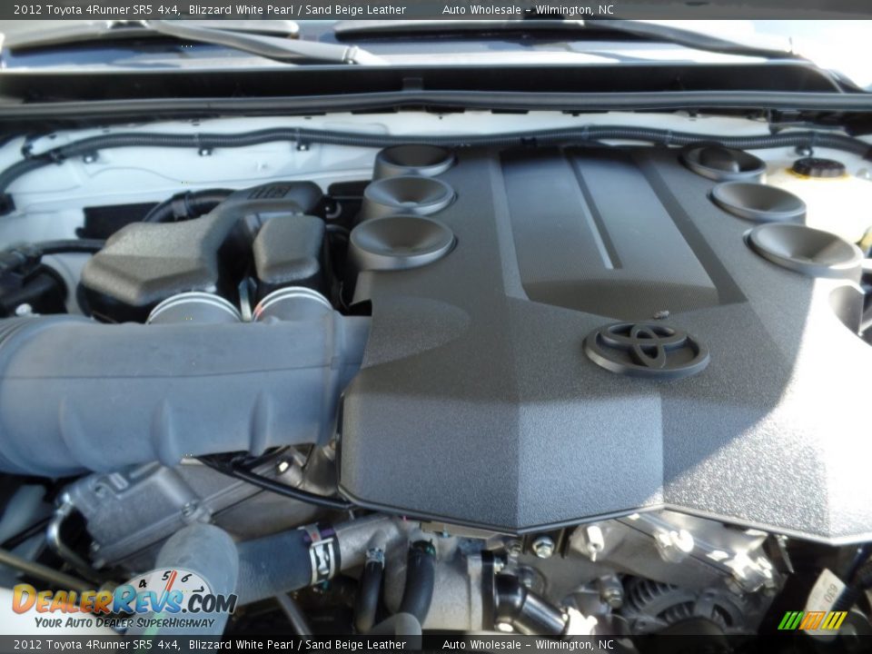 2012 Toyota 4Runner SR5 4x4 Blizzard White Pearl / Sand Beige Leather Photo #6