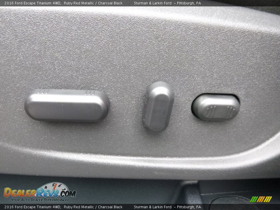 2016 Ford Escape Titanium 4WD Ruby Red Metallic / Charcoal Black Photo #11