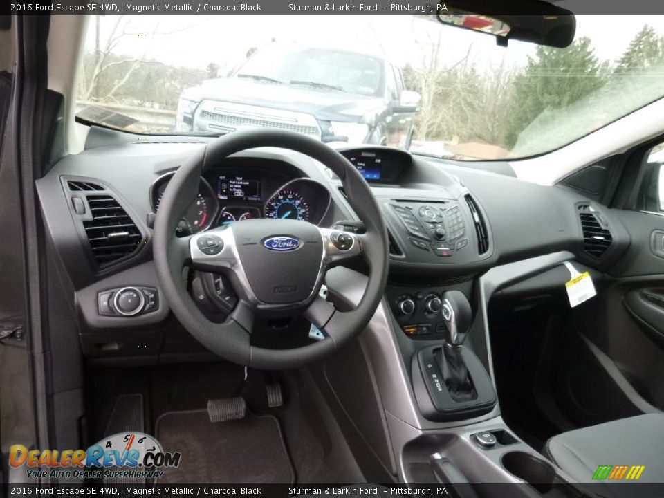 2016 Ford Escape SE 4WD Magnetic Metallic / Charcoal Black Photo #9