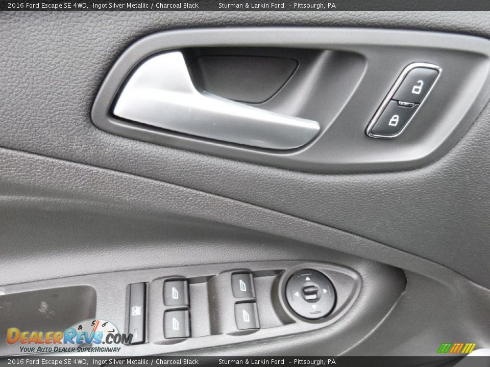 2016 Ford Escape SE 4WD Ingot Silver Metallic / Charcoal Black Photo #9