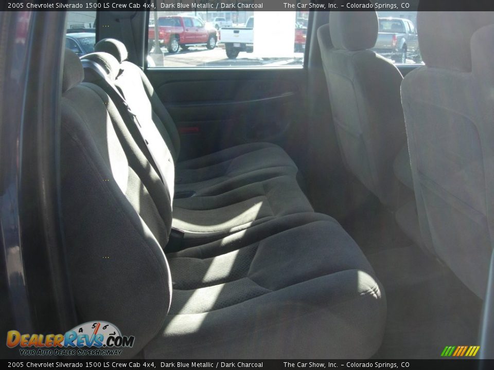 2005 Chevrolet Silverado 1500 LS Crew Cab 4x4 Dark Blue Metallic / Dark Charcoal Photo #14