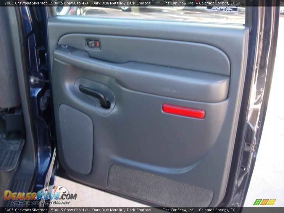 2005 Chevrolet Silverado 1500 LS Crew Cab 4x4 Dark Blue Metallic / Dark Charcoal Photo #15