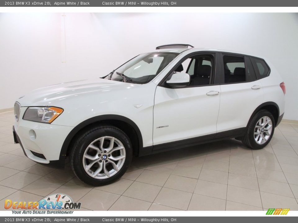 2013 BMW X3 xDrive 28i Alpine White / Black Photo #3